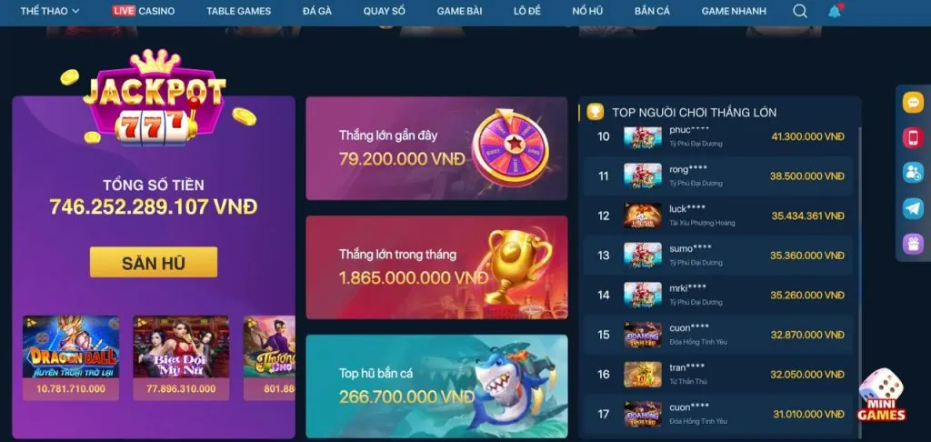 Giải đấu bắn cá độc quyền 3king win